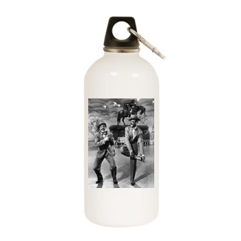 Gene Kelly White Water Bottle With Carabiner