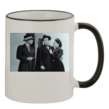 Gene Kelly 11oz Colored Rim & Handle Mug