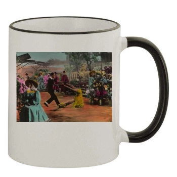 Gene Kelly 11oz Colored Rim & Handle Mug