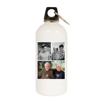 Tony Dow White Water Bottle With Carabiner