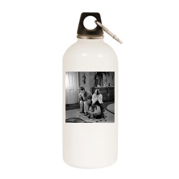 Tony Dow White Water Bottle With Carabiner