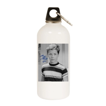 Tony Dow White Water Bottle With Carabiner