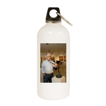 Tony Dow White Water Bottle With Carabiner