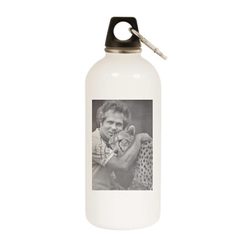 Tony Dow White Water Bottle With Carabiner