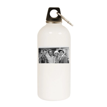 Tony Dow White Water Bottle With Carabiner