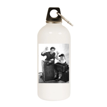 Tony Dow White Water Bottle With Carabiner