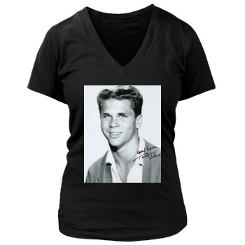 Tony Dow Women's Deep V-Neck TShirt