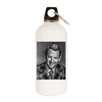 Tony Randall White Water Bottle With Carabiner