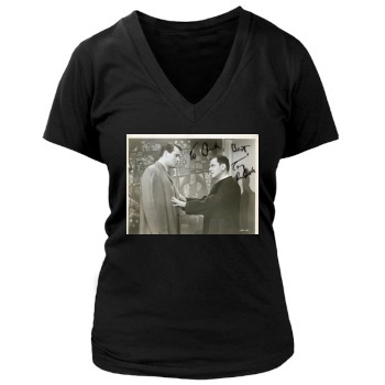 Tony Randall Women's Deep V-Neck TShirt