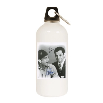 Tony Randall White Water Bottle With Carabiner