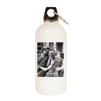 Tony Randall White Water Bottle With Carabiner