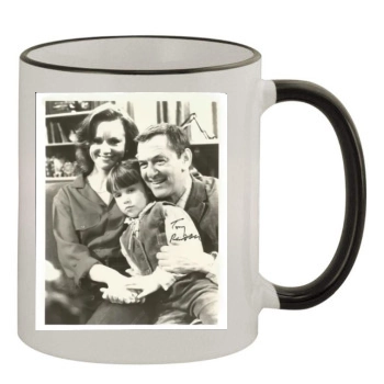 Tony Randall 11oz Colored Rim & Handle Mug