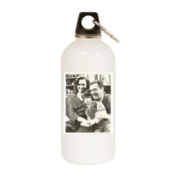 Tony Randall White Water Bottle With Carabiner