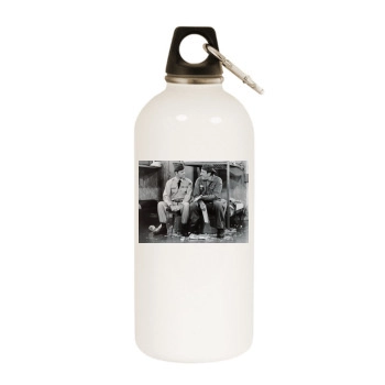 Tony Randall White Water Bottle With Carabiner