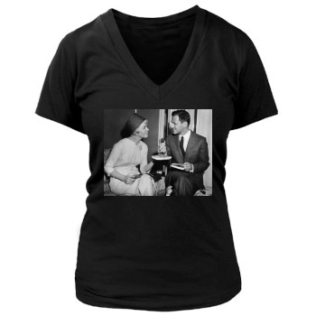 Tony Randall Women's Deep V-Neck TShirt