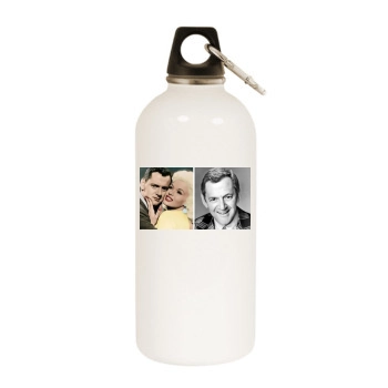 Tony Randall White Water Bottle With Carabiner