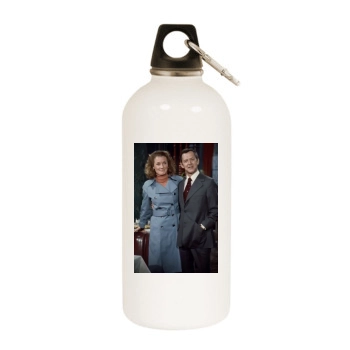 Tony Randall White Water Bottle With Carabiner