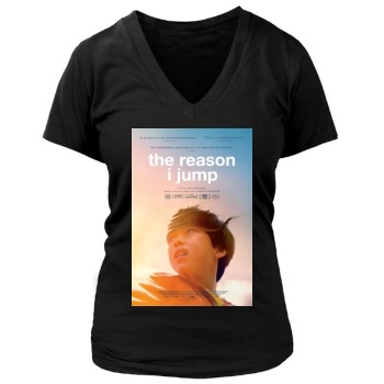 The Reason I Jump (2020) Women's Deep V-Neck TShirt