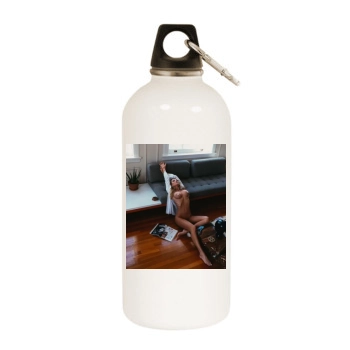 Summer Soderstrom White Water Bottle With Carabiner