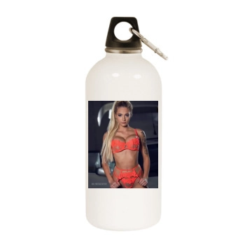 Summer Soderstrom White Water Bottle With Carabiner