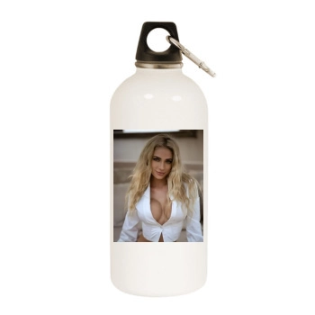 Summer Soderstrom White Water Bottle With Carabiner