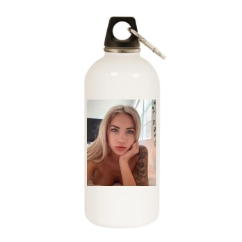 Summer Soderstrom White Water Bottle With Carabiner