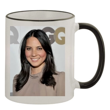 Olivia Munn 11oz Colored Rim & Handle Mug