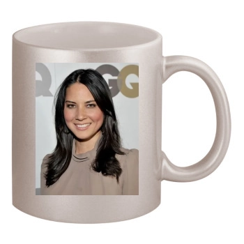 Olivia Munn 11oz Metallic Silver Mug