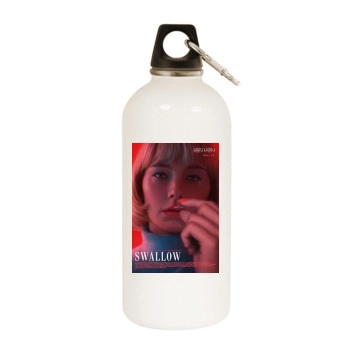 Haley Bennett White Water Bottle With Carabiner