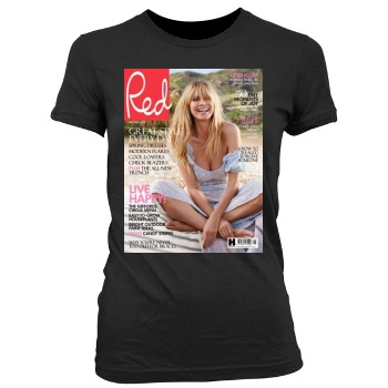 Heidi Klum Women's Junior Cut Crewneck T-Shirt