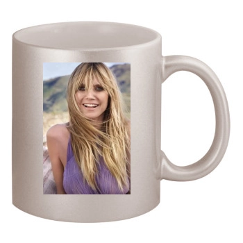 Heidi Klum 11oz Metallic Silver Mug