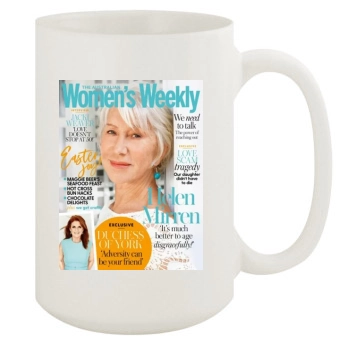 Helen Mirren 15oz White Mug