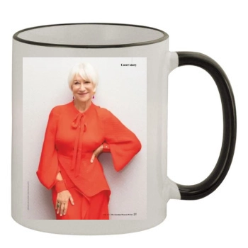 Helen Mirren 11oz Colored Rim & Handle Mug