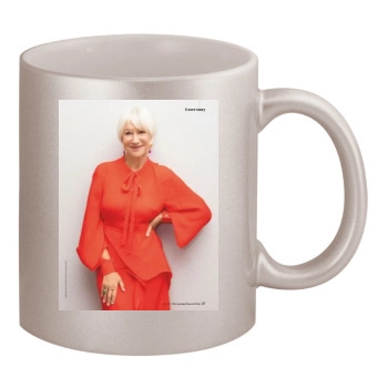 Helen Mirren 11oz Metallic Silver Mug