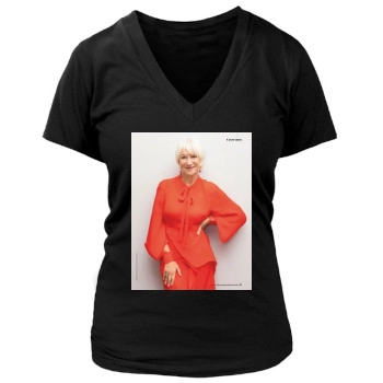 Helen Mirren Women's Deep V-Neck TShirt