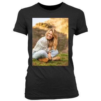 Hilary Duff Women's Junior Cut Crewneck T-Shirt