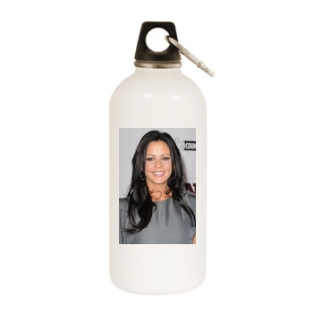 Sara Evans White Water Bottle With Carabiner