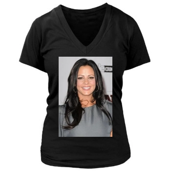 Sara Evans Women's Deep V-Neck TShirt