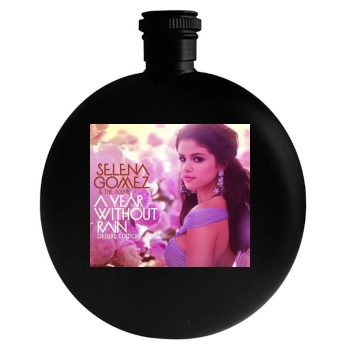 Selena Gomez Round Flask