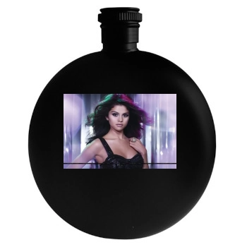 Selena Gomez Round Flask