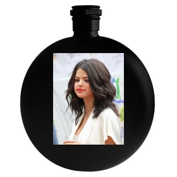 Selena Gomez Round Flask