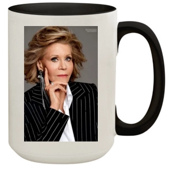 Jane Fonda 15oz Colored Inner & Handle Mug