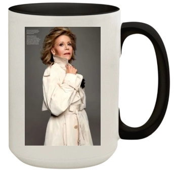 Jane Fonda 15oz Colored Inner & Handle Mug