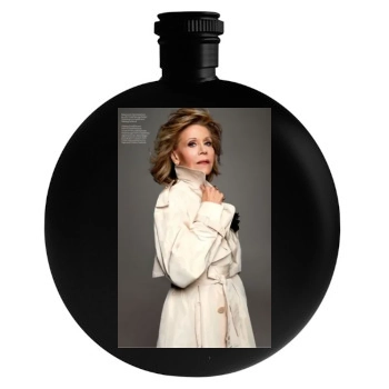 Jane Fonda Round Flask