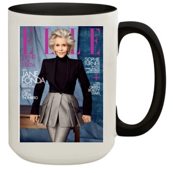 Jane Fonda 15oz Colored Inner & Handle Mug