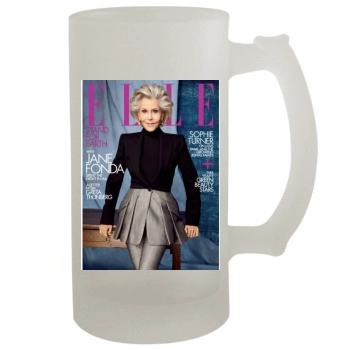 Jane Fonda 16oz Frosted Beer Stein