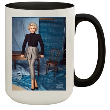 Jane Fonda 15oz Colored Inner & Handle Mug