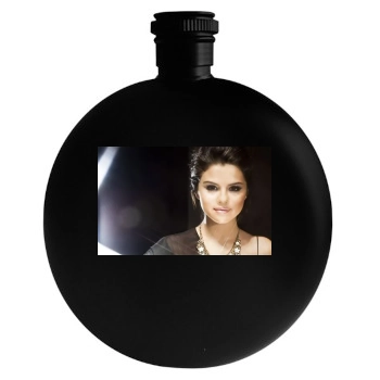 Selena Gomez Round Flask