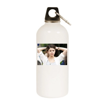 Selena Gomez White Water Bottle With Carabiner