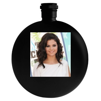 Selena Gomez Round Flask